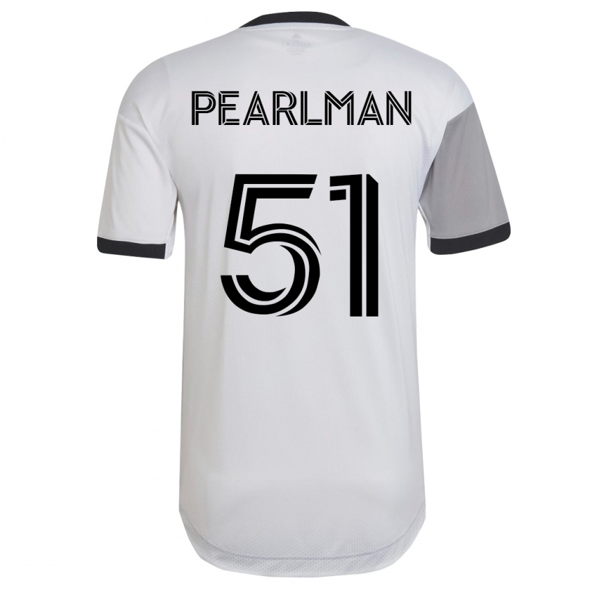 Homme Maillot Adam Pearlman #51 Blanc Tenues Extérieur 2023/24 T-Shirt Suisse