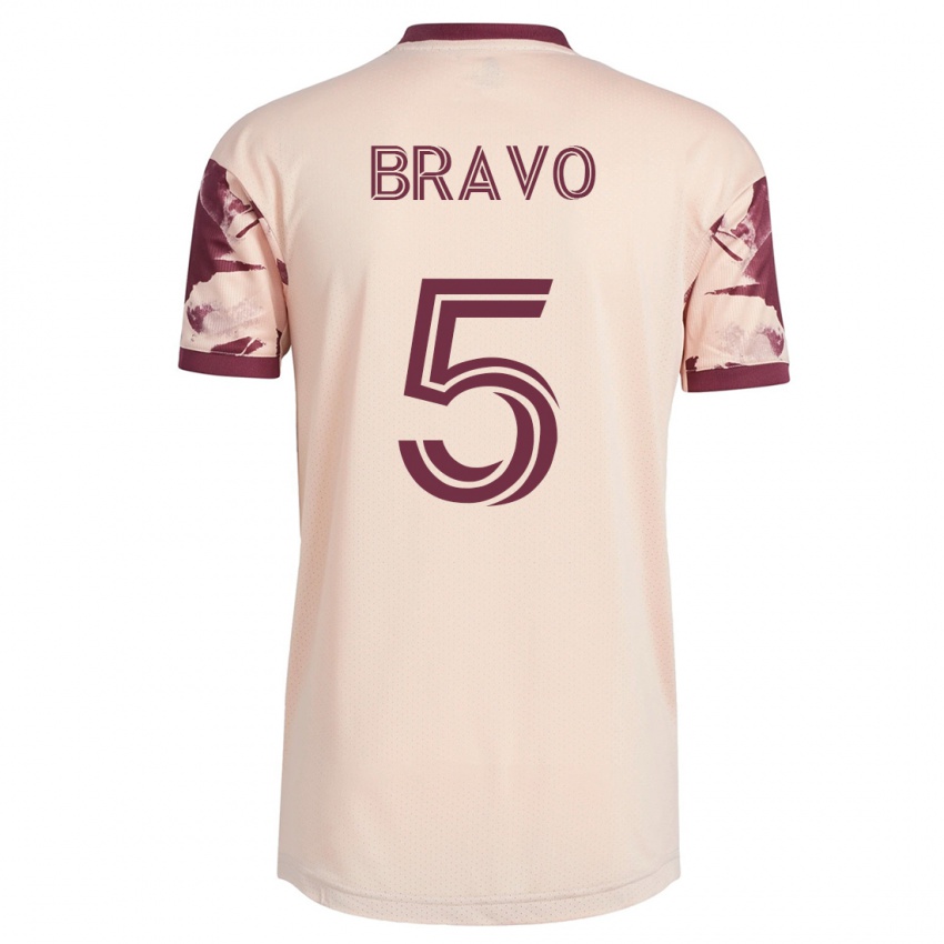 Homme Maillot Claudio Bravo #5 Blanc Cassé Tenues Extérieur 2023/24 T-Shirt Suisse