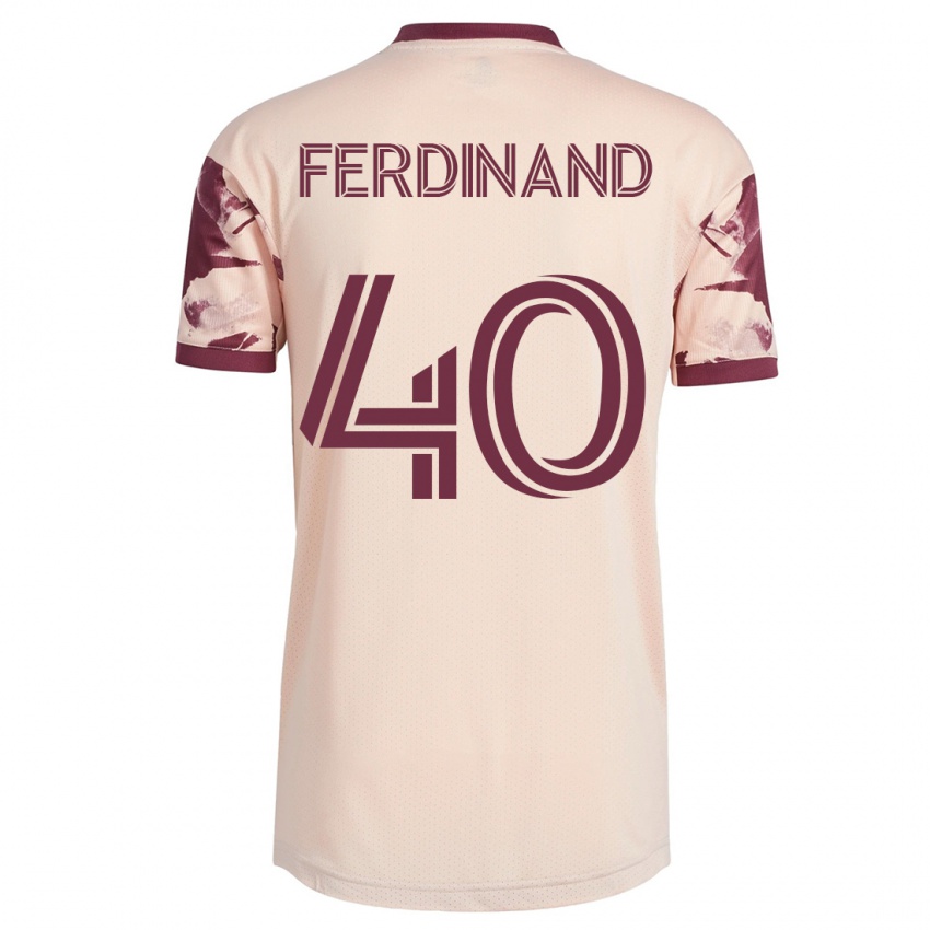 Homme Maillot Keesean Ferdinand #40 Blanc Cassé Tenues Extérieur 2023/24 T-Shirt Suisse
