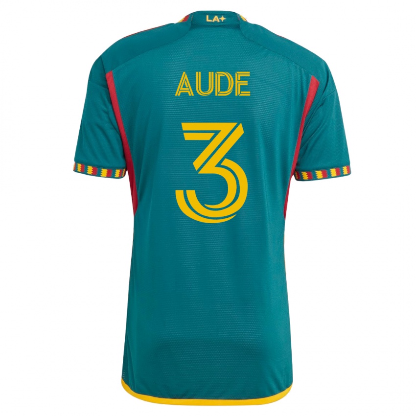 Herren Julián Aude #3 Grün Auswärtstrikot Trikot 2023/24 T-Shirt Schweiz