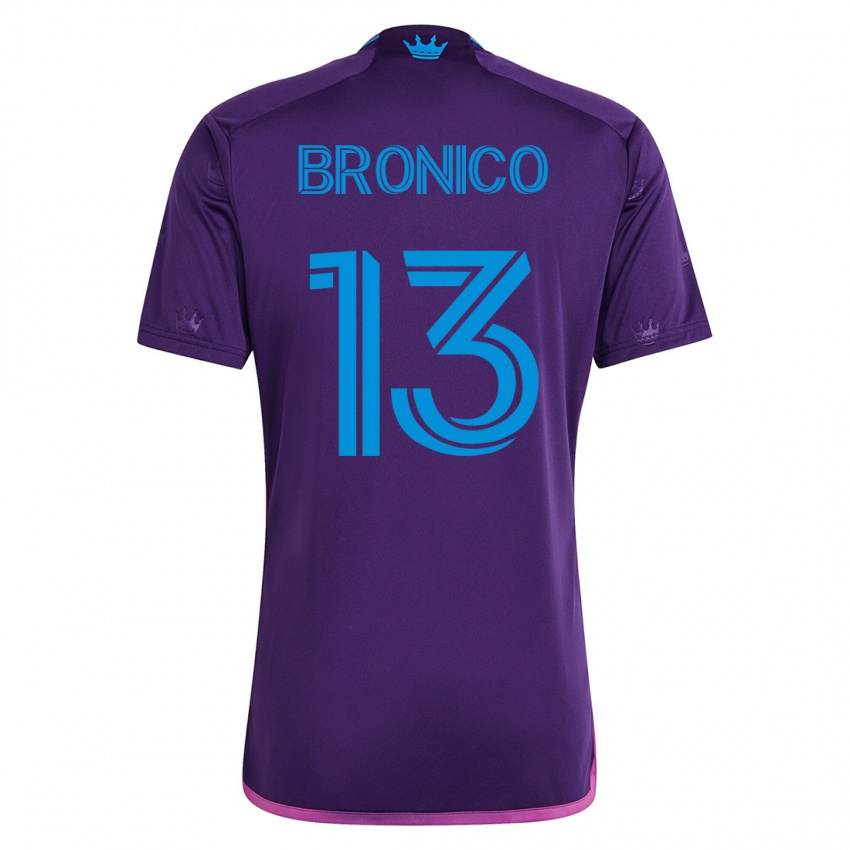 Homme Maillot Brandt Bronico #13 Violet Tenues Extérieur 2023/24 T-Shirt Suisse