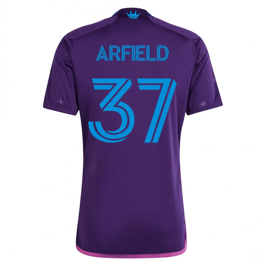 Homme Maillot Scott Arfield #37 Violet Tenues Extérieur 2023/24 T-Shirt Suisse