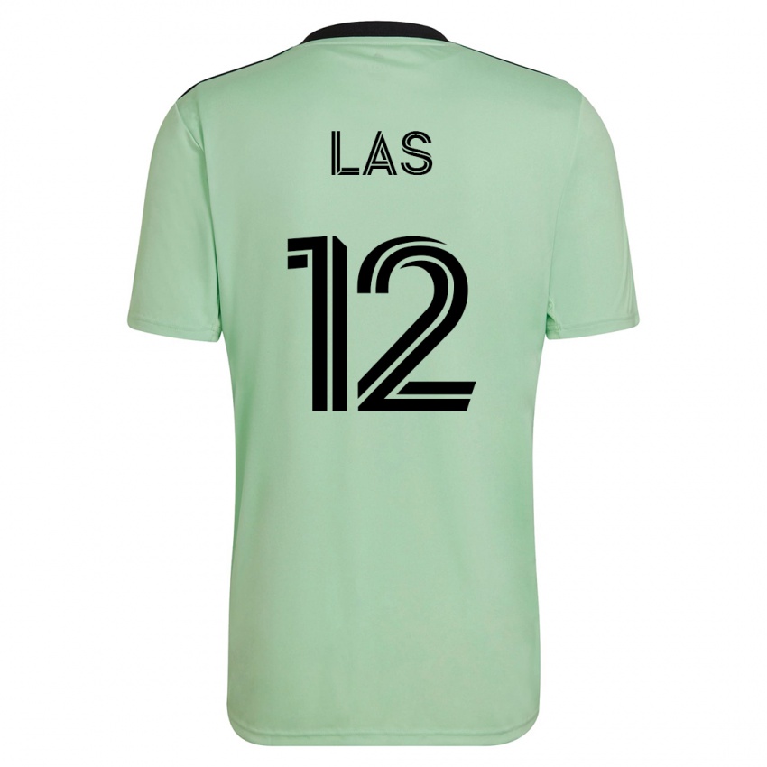 Herren Damian Las #12 Hellgrün Auswärtstrikot Trikot 2023/24 T-Shirt Schweiz