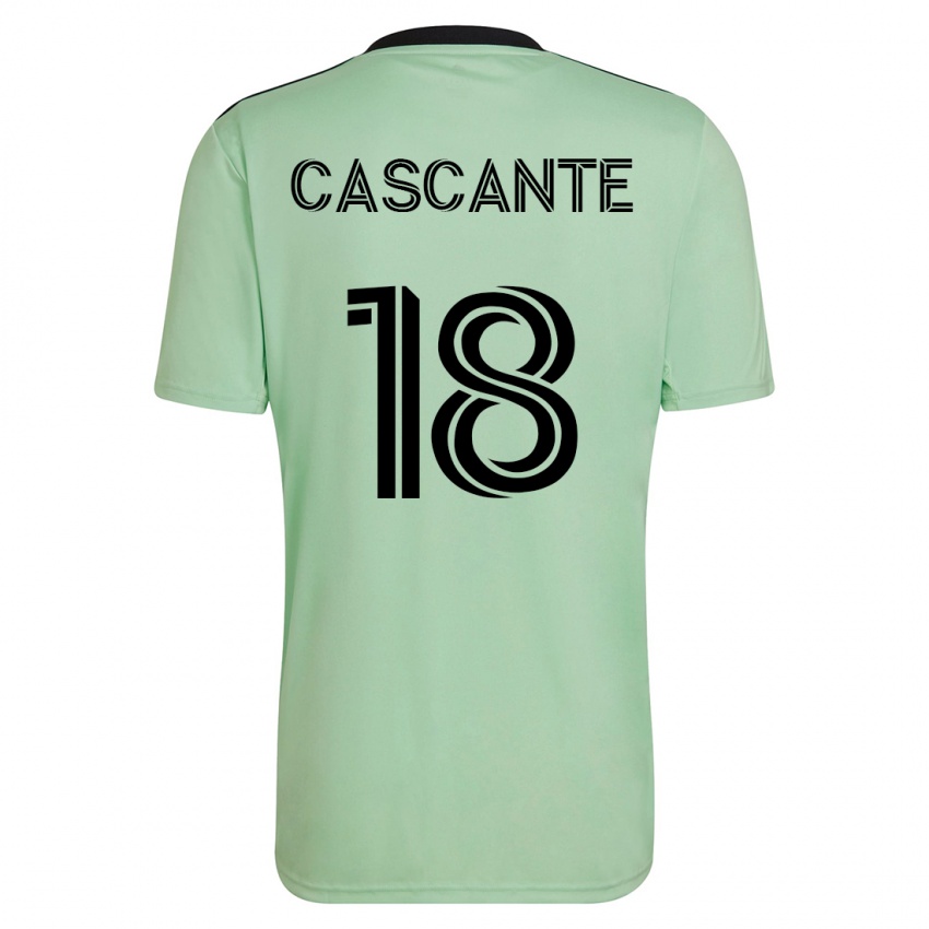Homme Maillot Julio Cascante #18 Vert Clair Tenues Extérieur 2023/24 T-Shirt Suisse