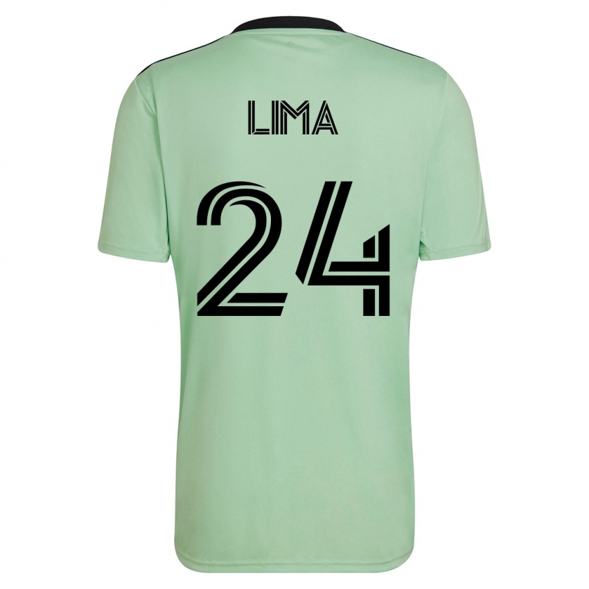 Homme Maillot Nick Lima #24 Vert Clair Tenues Extérieur 2023/24 T-Shirt Suisse