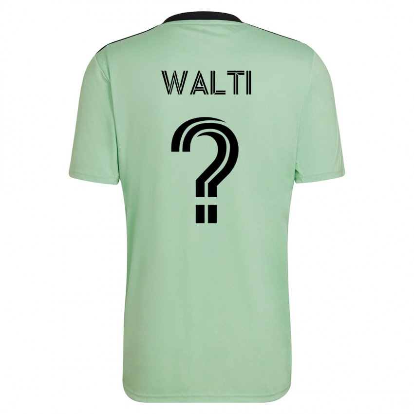 Homme Maillot Jackson Wälti #0 Vert Clair Tenues Extérieur 2023/24 T-Shirt Suisse