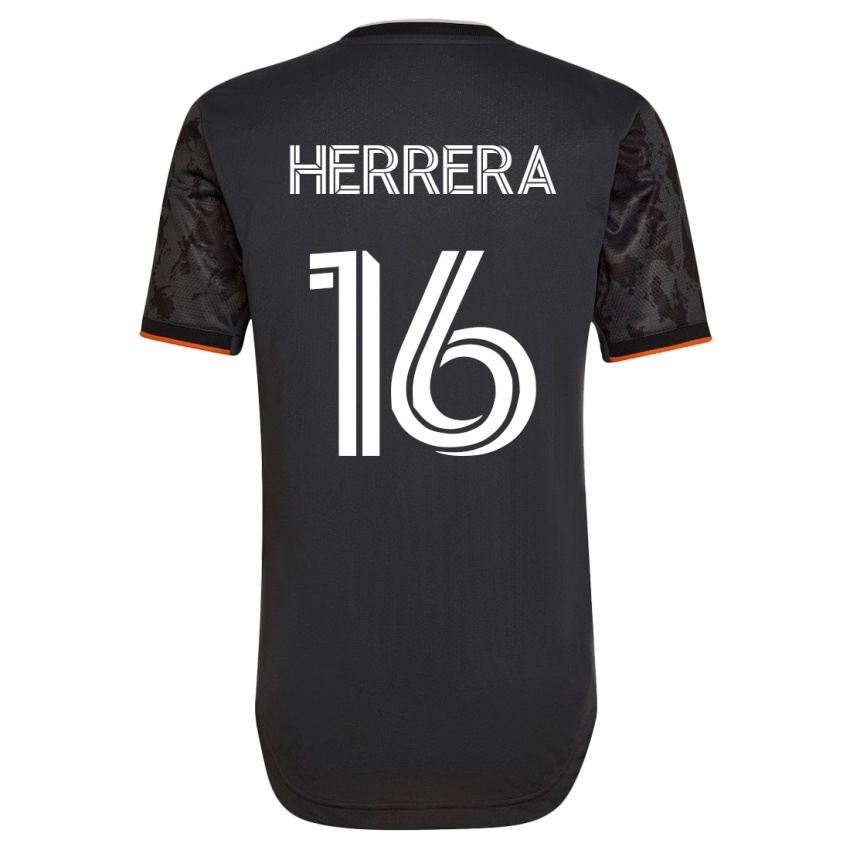 Homme Maillot Hector Herrera #16 Noir Tenues Extérieur 2023/24 T-Shirt Suisse