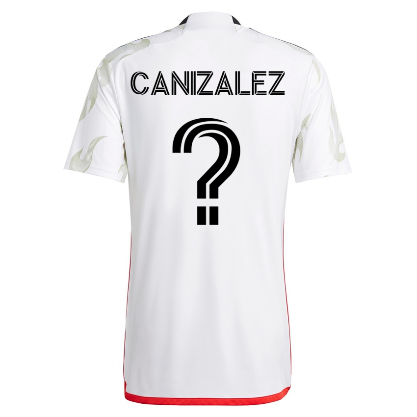 Homme Maillot Henry Canizalez #0 Blanc Tenues Extérieur 2023/24 T-Shirt Suisse