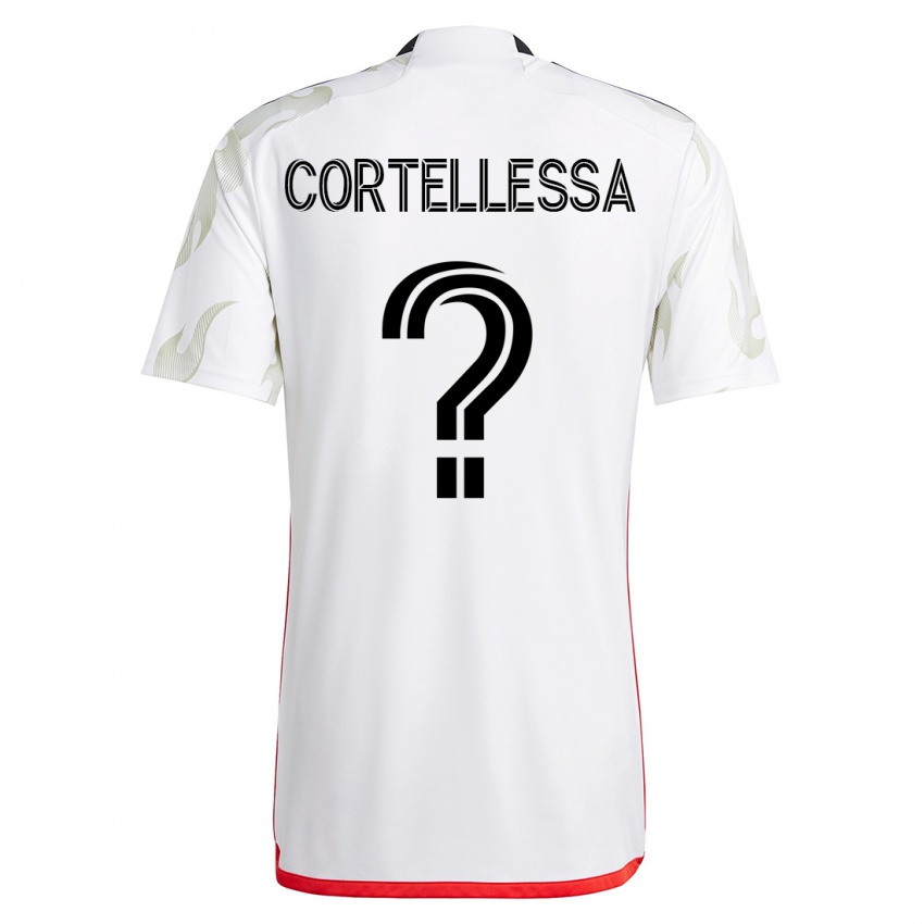 Homme Maillot Michael Cortellessa #0 Blanc Tenues Extérieur 2023/24 T-Shirt Suisse