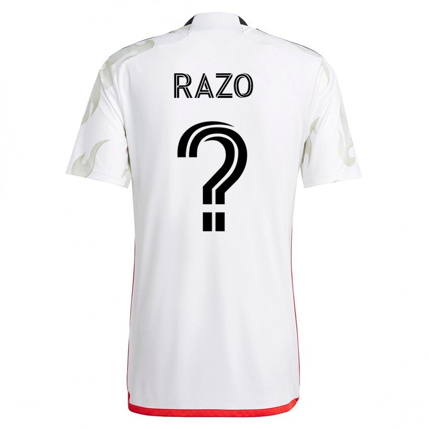 Homme Maillot Edgar Razo #0 Blanc Tenues Extérieur 2023/24 T-Shirt Suisse