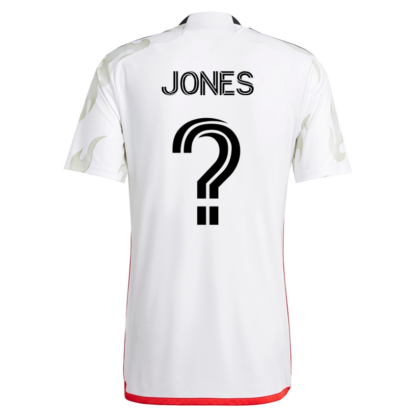 Homme Maillot Jordan Jones #0 Blanc Tenues Extérieur 2023/24 T-Shirt Suisse