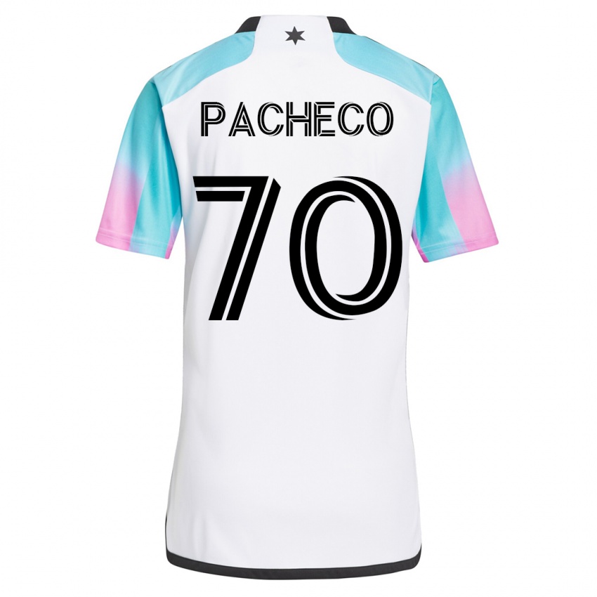 Homme Maillot Diogo Pacheco #70 Blanc Tenues Extérieur 2023/24 T-Shirt Suisse