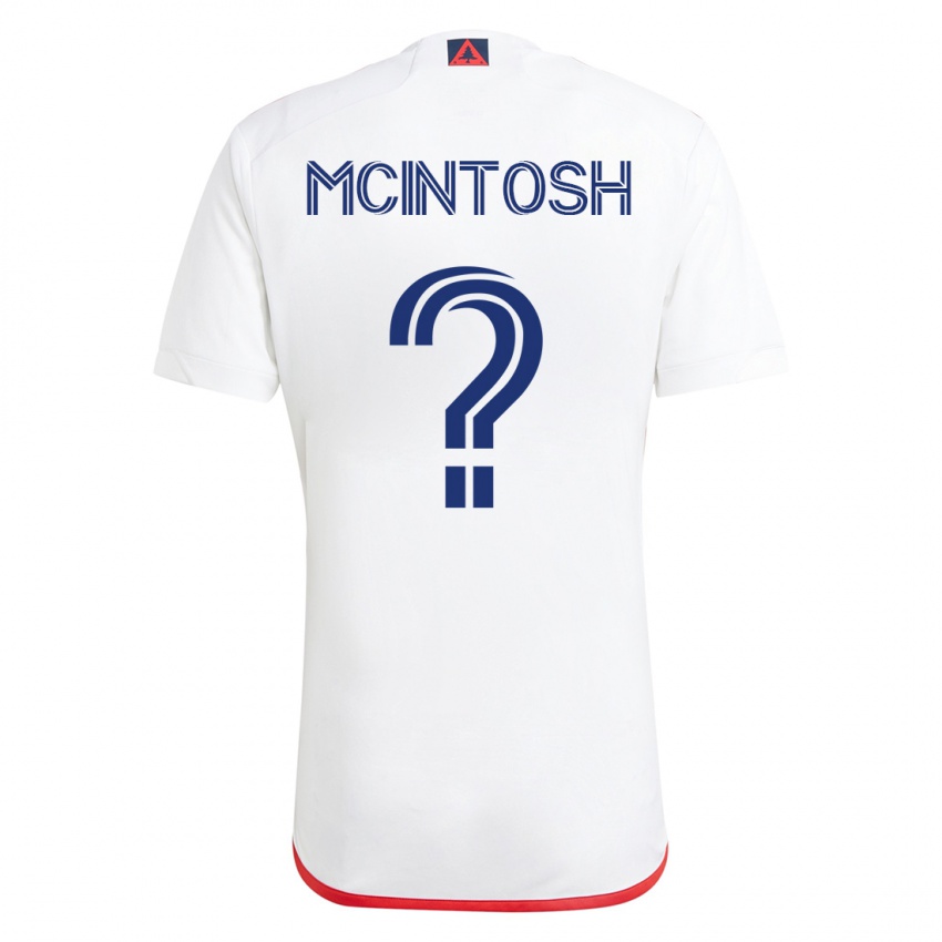 Herren Damario Mcintosh #0 Weiß Rot Auswärtstrikot Trikot 2023/24 T-Shirt Schweiz