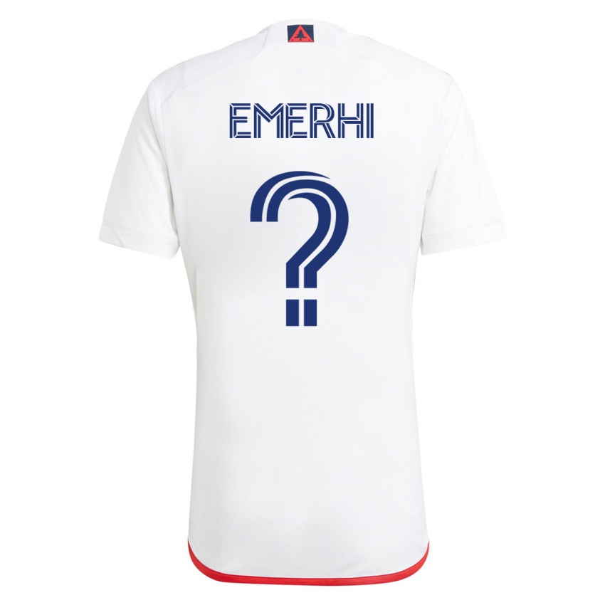 Herren Grant Emerhi #0 Weiß Rot Auswärtstrikot Trikot 2023/24 T-Shirt Schweiz
