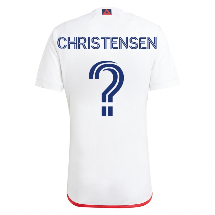 Herren Kevin Christensen #0 Weiß Rot Auswärtstrikot Trikot 2023/24 T-Shirt Schweiz