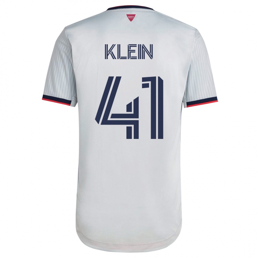 Homme Maillot Johnny Klein #41 Blanc Tenues Extérieur 2023/24 T-Shirt Suisse