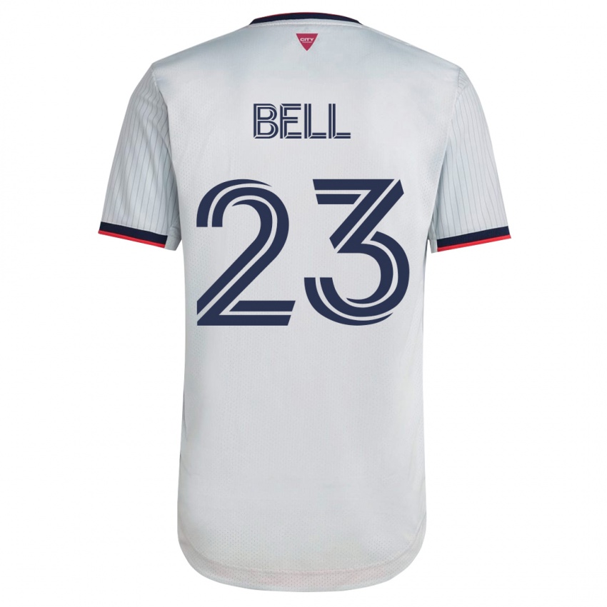 Homme Maillot Jon Bell #23 Blanc Tenues Extérieur 2023/24 T-Shirt Suisse