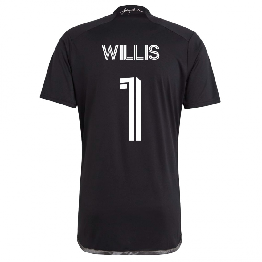 Herren Joe Willis #1 Schwarz Auswärtstrikot Trikot 2023/24 T-Shirt Schweiz