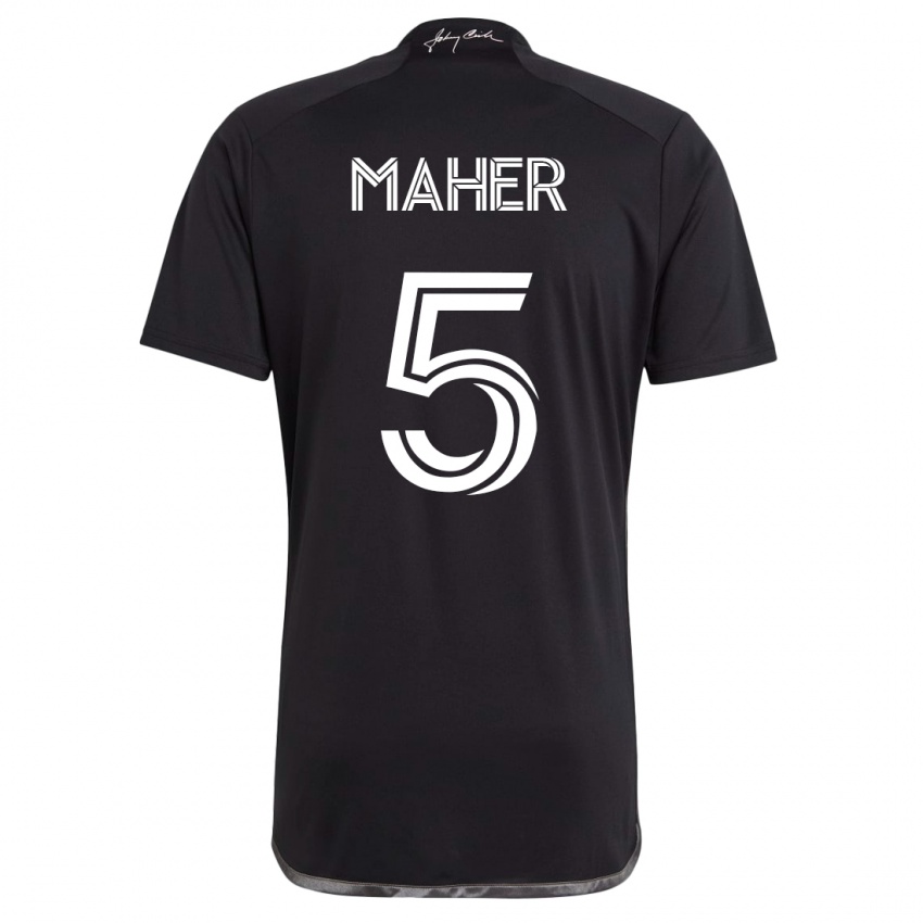 Herren Jack Maher #5 Schwarz Auswärtstrikot Trikot 2023/24 T-Shirt Schweiz