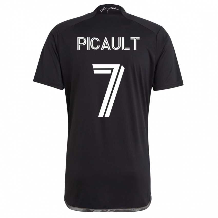 Herren Fafà Picault #7 Schwarz Auswärtstrikot Trikot 2023/24 T-Shirt Schweiz