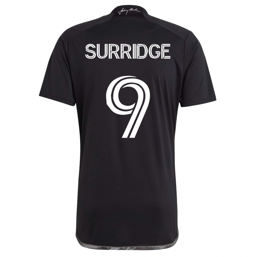 Herren Sam Surridge #9 Schwarz Auswärtstrikot Trikot 2023/24 T-Shirt Schweiz