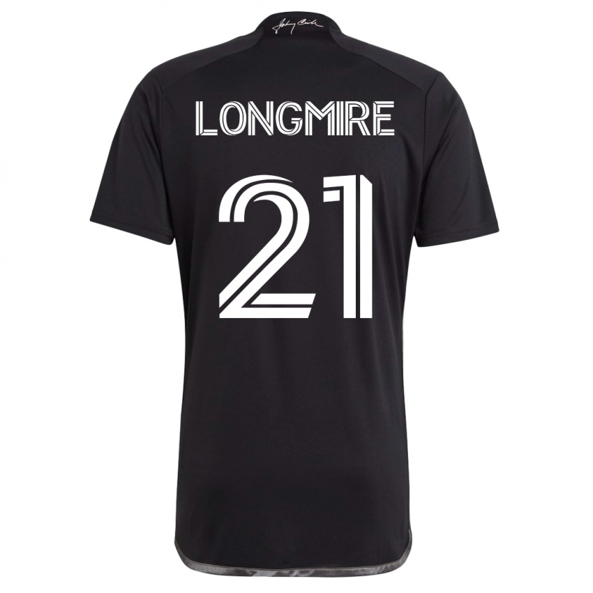 Herren Ahmed Longmire #21 Schwarz Auswärtstrikot Trikot 2023/24 T-Shirt Schweiz