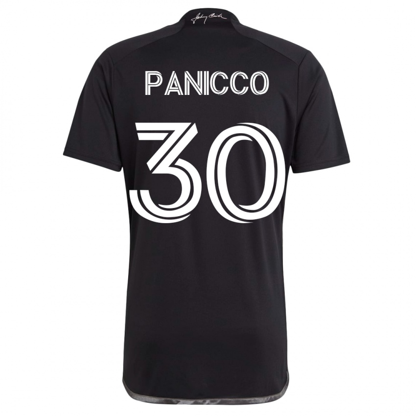 Herren Elliot Panicco #30 Schwarz Auswärtstrikot Trikot 2023/24 T-Shirt Schweiz