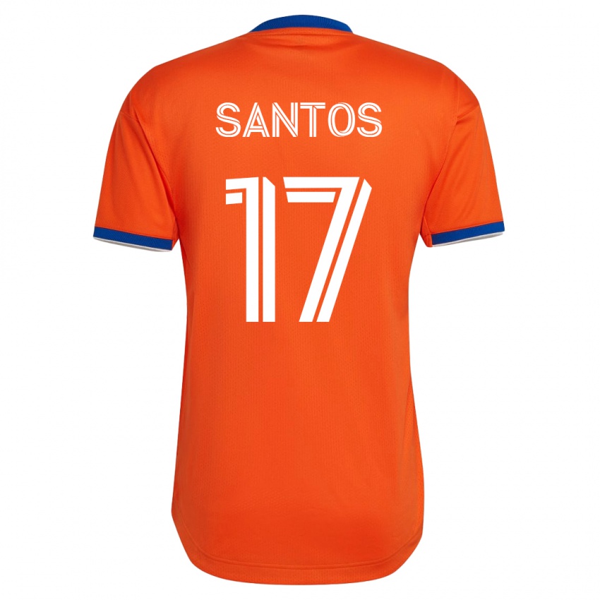 Homme Maillot Sergio Santos #17 Blanc Tenues Extérieur 2023/24 T-Shirt Suisse