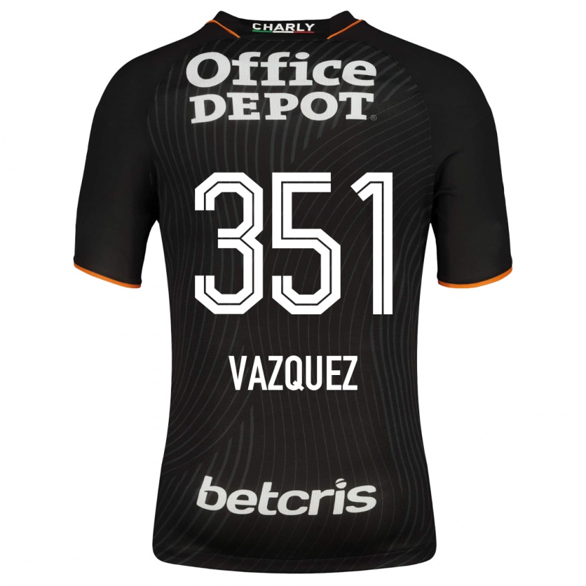 Homme Maillot Maximo Vázquez #351 Noir Tenues Extérieur 2023/24 T-Shirt Suisse
