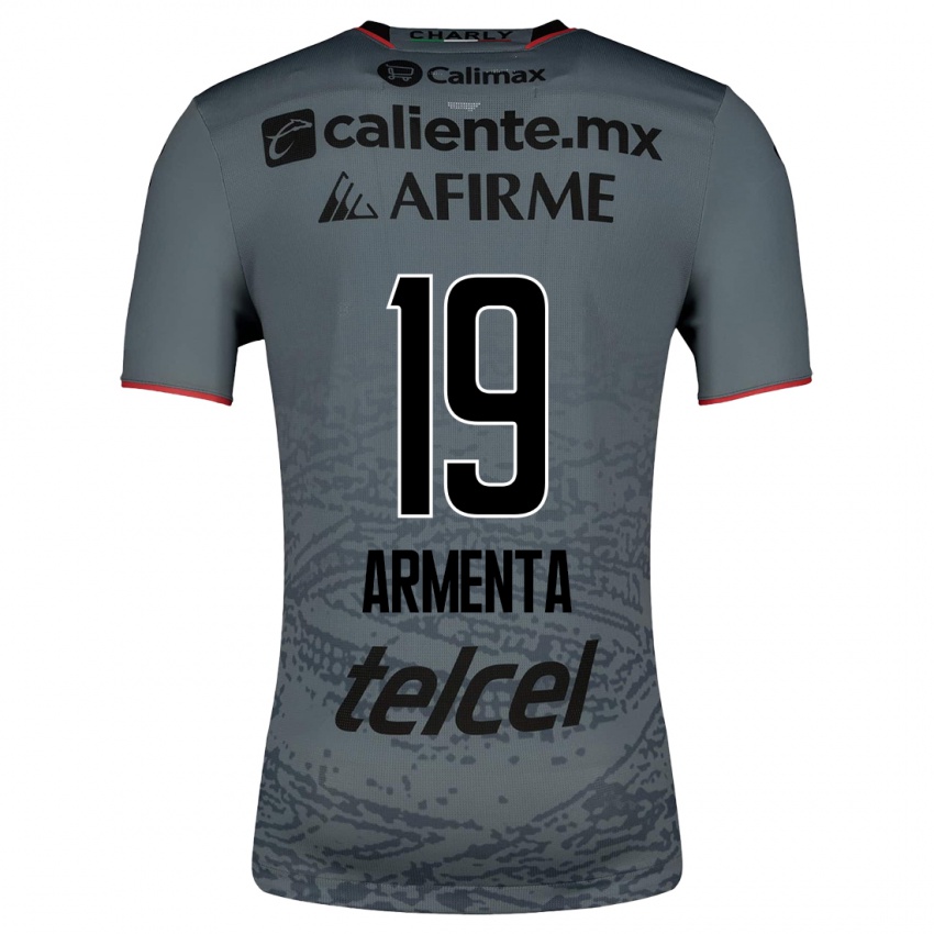 Homme Maillot Eduardo Armenta #19 Gris Tenues Extérieur 2023/24 T-Shirt Suisse
