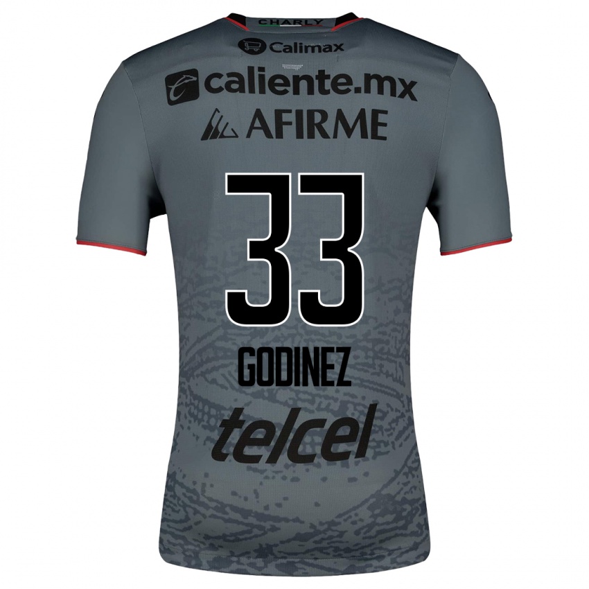 Homme Maillot Rodrigo Godínez #33 Gris Tenues Extérieur 2023/24 T-Shirt Suisse