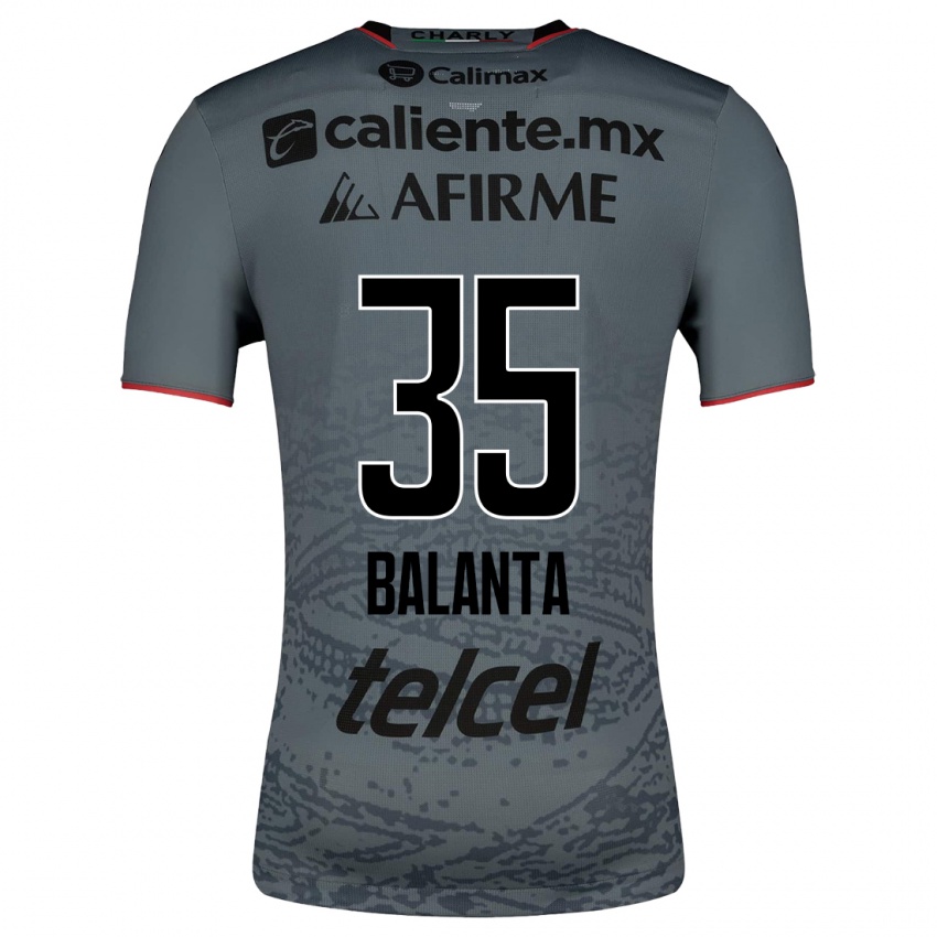 Homme Maillot Kevin Balanta #35 Gris Tenues Extérieur 2023/24 T-Shirt Suisse