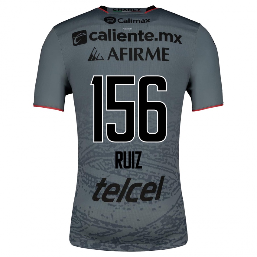 Homme Maillot Emilio Ruiz #156 Gris Tenues Extérieur 2023/24 T-Shirt Suisse