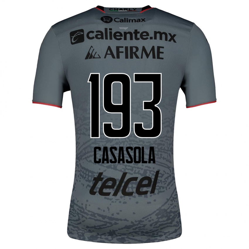 Homme Maillot Axel Casasola #193 Gris Tenues Extérieur 2023/24 T-Shirt Suisse