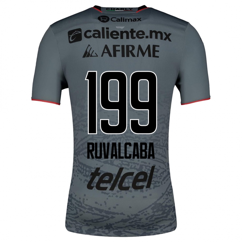 Homme Maillot Ignacio Ruvalcaba #199 Gris Tenues Extérieur 2023/24 T-Shirt Suisse