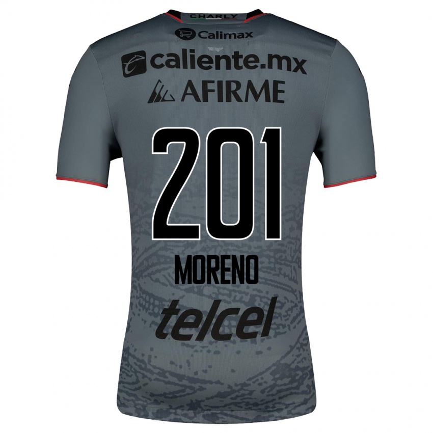 Homme Maillot Jesús Moreno #201 Gris Tenues Extérieur 2023/24 T-Shirt Suisse