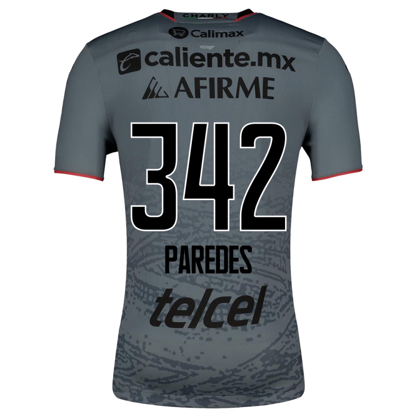Homme Maillot Santiago Paredes #342 Gris Tenues Extérieur 2023/24 T-Shirt Suisse
