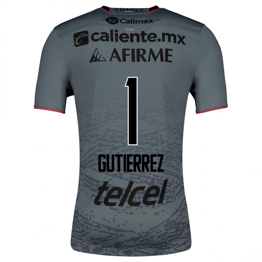 Homme Maillot Alejandra Gutierrez #1 Gris Tenues Extérieur 2023/24 T-Shirt Suisse