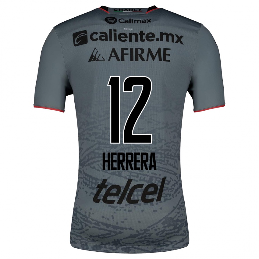 Homme Maillot Melissa Herrera #12 Gris Tenues Extérieur 2023/24 T-Shirt Suisse