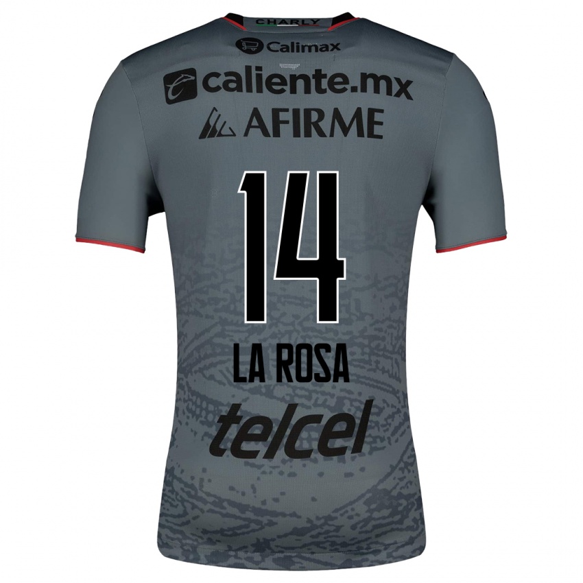 Homme Maillot Joselyn De La Rosa #14 Gris Tenues Extérieur 2023/24 T-Shirt Suisse