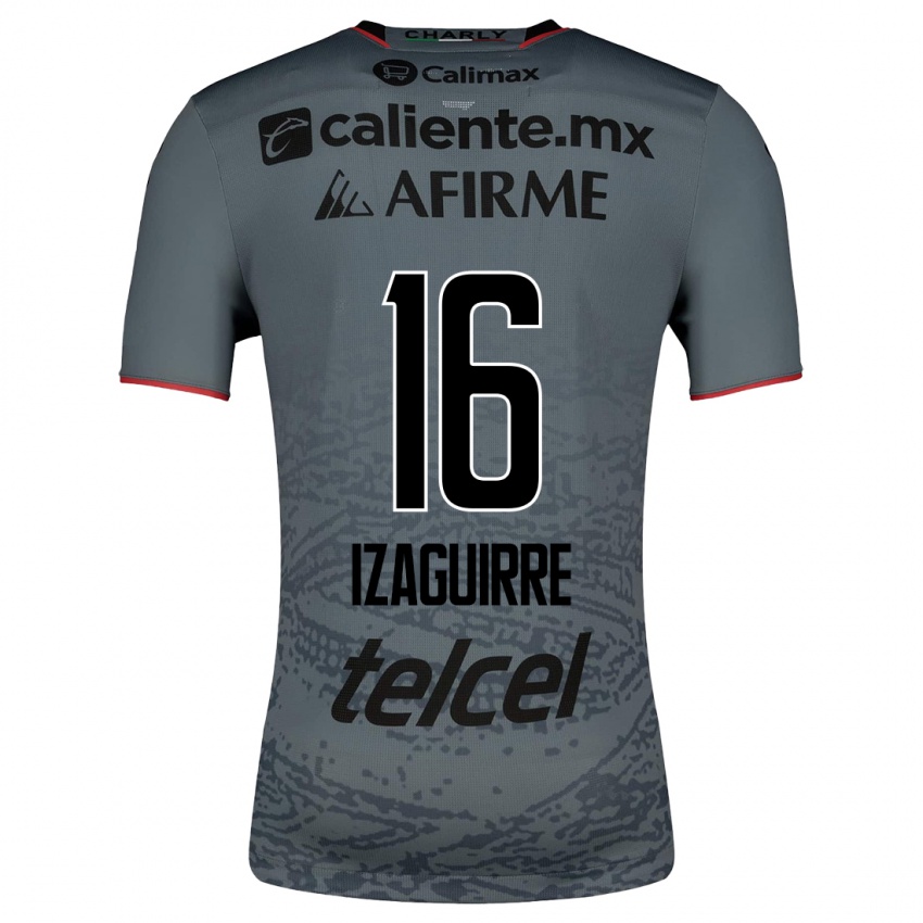 Homme Maillot Estefanía Izaguirre #16 Gris Tenues Extérieur 2023/24 T-Shirt Suisse