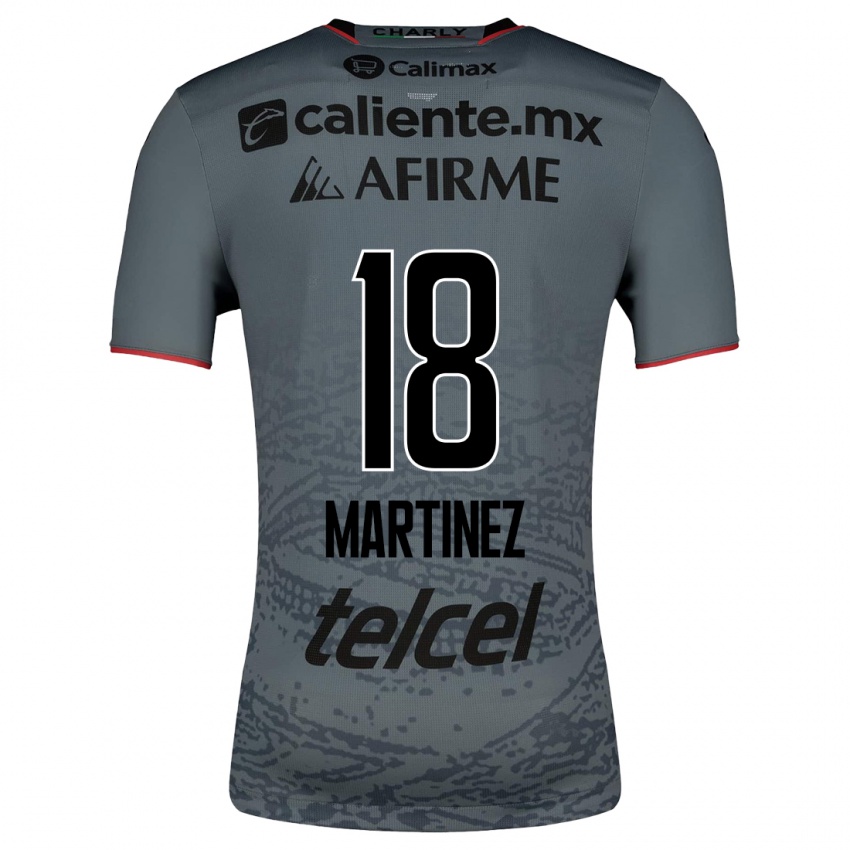 Homme Maillot Natividad Martínez #18 Gris Tenues Extérieur 2023/24 T-Shirt Suisse