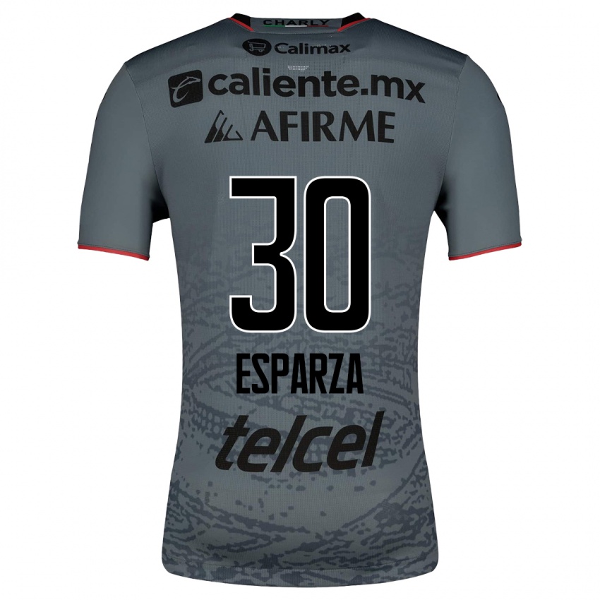 Homme Maillot Litzy Esparza #30 Gris Tenues Extérieur 2023/24 T-Shirt Suisse