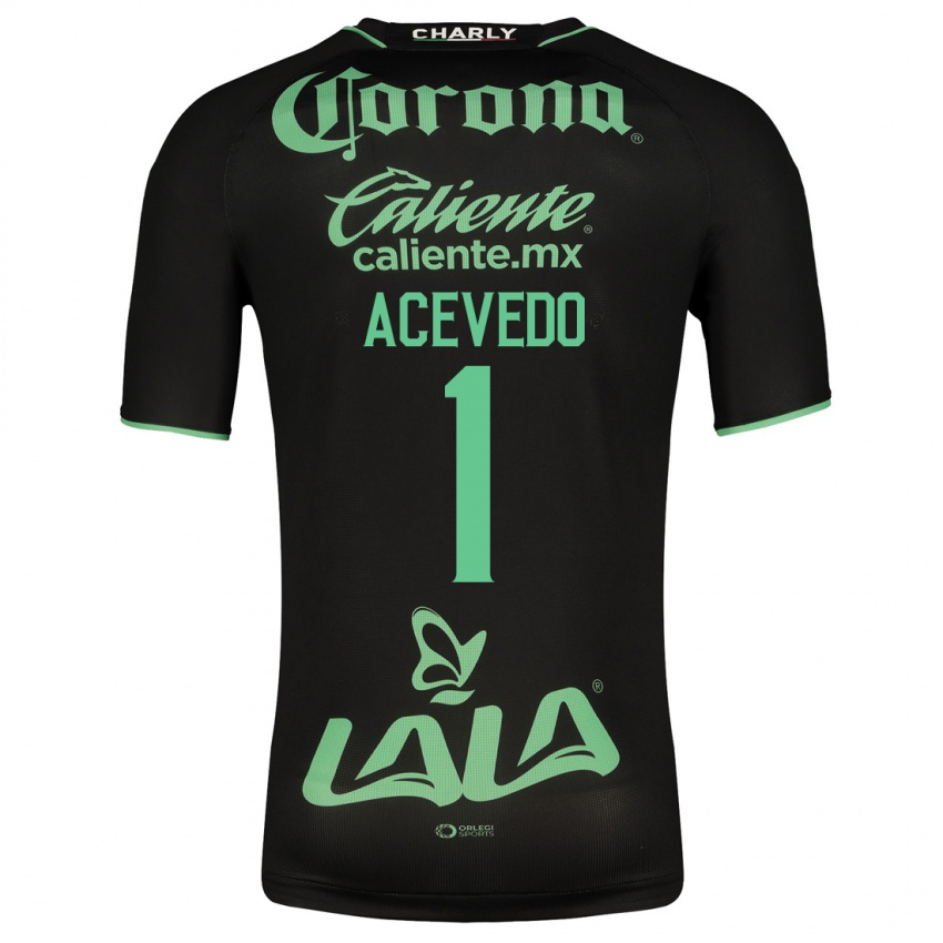 Herren Carlos Acevedo #1 Schwarz Auswärtstrikot Trikot 2023/24 T-Shirt Schweiz
