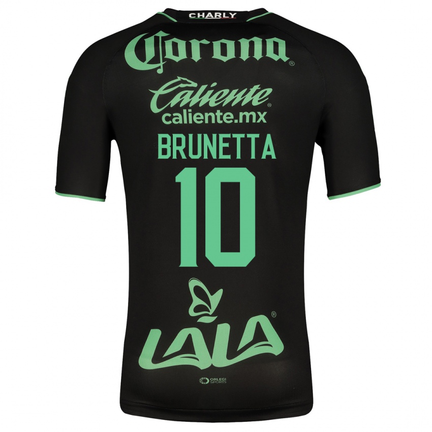 Herren Juan Brunetta #10 Schwarz Auswärtstrikot Trikot 2023/24 T-Shirt Schweiz