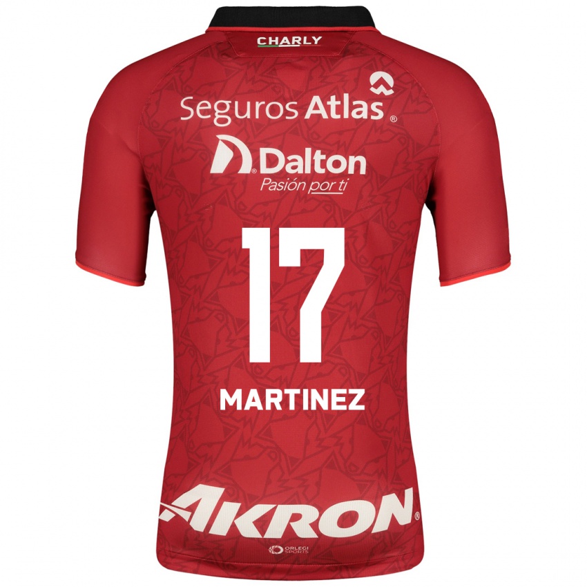 Homme Maillot Jaziel Martinez #17 Rouge Tenues Extérieur 2023/24 T-Shirt Suisse