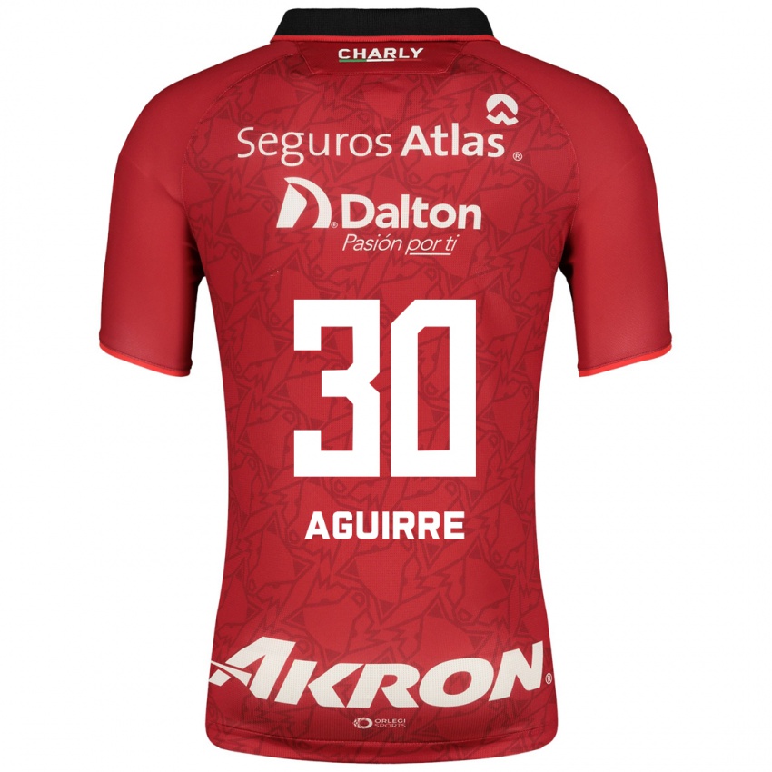 Homme Maillot Eduardo Aguirre #30 Rouge Tenues Extérieur 2023/24 T-Shirt Suisse