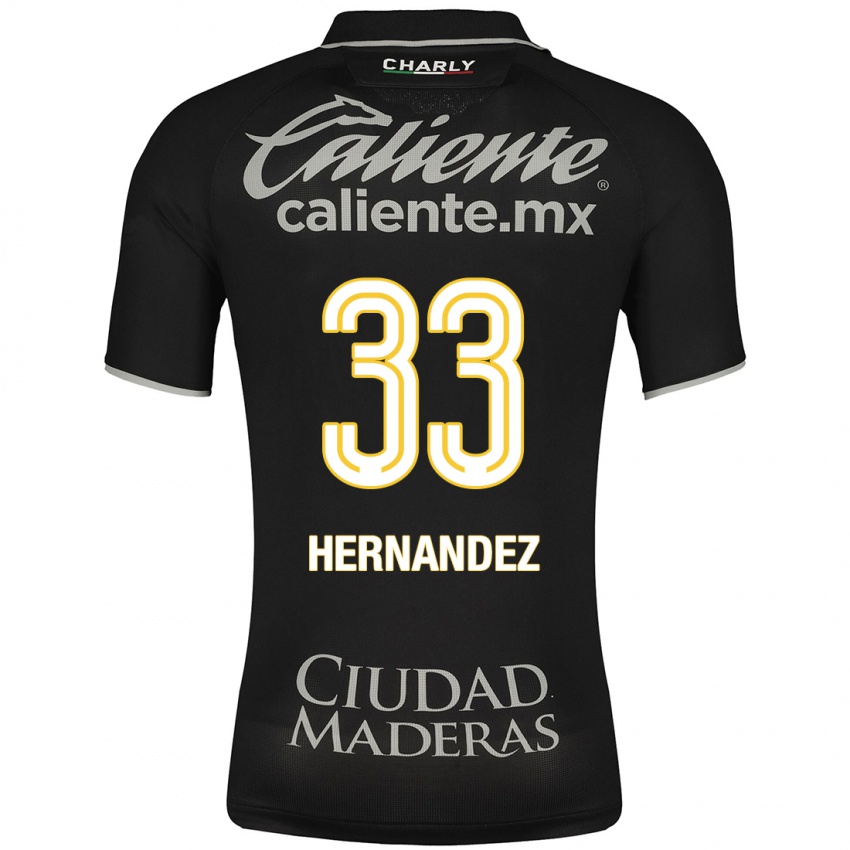 Herren Pedro Hernández #33 Schwarz Auswärtstrikot Trikot 2023/24 T-Shirt Schweiz