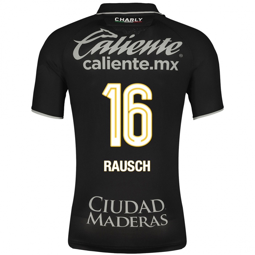 Herren Mayalu Rausch #16 Schwarz Auswärtstrikot Trikot 2023/24 T-Shirt Schweiz