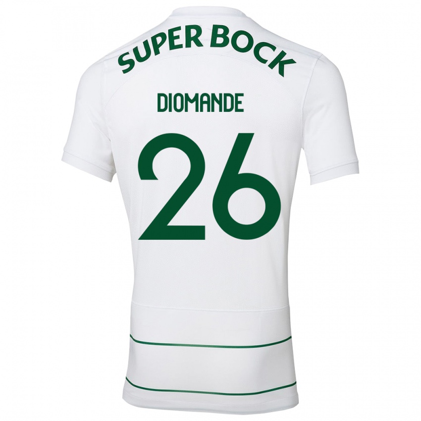 Homme Maillot Ousmane Diomande #26 Blanc Tenues Extérieur 2023/24 T-Shirt Suisse
